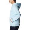 Columbia mens Trek Hoodie(Sky Blue/Csc Arched Brand Logo)