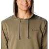 Columbia mens Trek Hoodie(Stone Green  Csc Sleeve Logo)