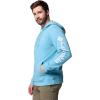 Columbia mens Trek Hoodie(Vintage Blue/Csc Sleeve Logo)