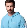 Columbia mens Trek Hoodie(Vintage Blue/Csc Sleeve Logo)