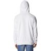 Columbia mens Trek Hoodie(White/Csc Branded Logo)