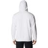 Columbia mens Trek Hoodie(White/Us Flag Stamp)