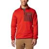 Columbia Men’s Hike Half Zip II(Sail Red/Sail Red/Spice)