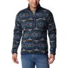 Collegiate Navy Checkered Peaks Print