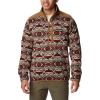 Mountain Red Checkered Peaks Print