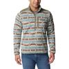 Stone Blue Checkered Peaks Print