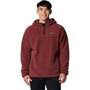 Columbia Men’s Rugged Ridge III Sherpa Pullover Hoodie(Spice)
