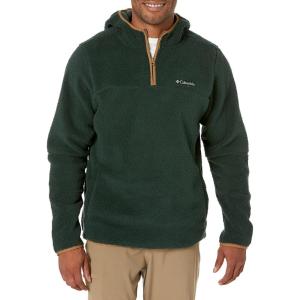 Columbia Men’s Rugged Ridge III Sherpa Pullover Hoodie(Spruce)