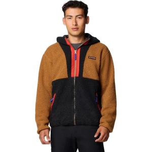 Columbia mens Backbowl II Remastered Full Zip Hoodie(Camel Brown/Black)