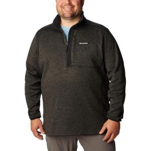 Columbia mens Sweater Weather Half Zip(Black Heather/Black)