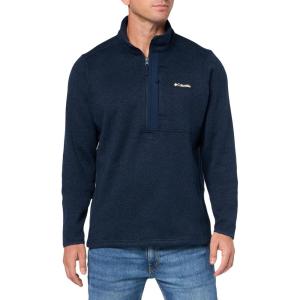 Columbia mens Sweater Weather Half Zip(Collegiate Navy Heather)