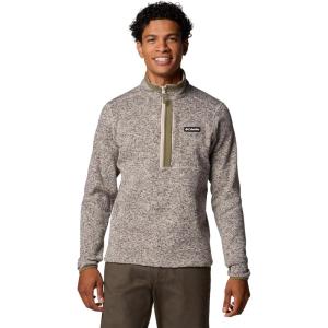 Columbia mens Sweater Weather Half Zip(Dark Stone Heather)