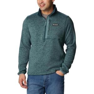 Columbia mens Sweater Weather Half Zip(Night Wave Heather/Metal)