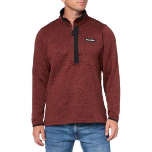 Columbia mens Sweater Weather Half Zip(Spice Heather)