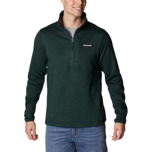 Columbia mens Sweater Weather Half Zip(Spruce Heather/Spruce)