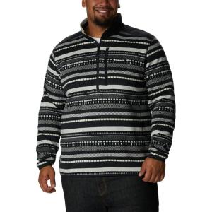 Columbia mens Sweater Weather II Printed Half Zip(Shark Apres Stripe)