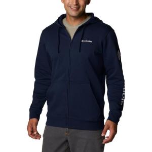 Columbia mens Trek Full Zip Hoodie(Collegiate Navy/Csc Sleeve Logo)