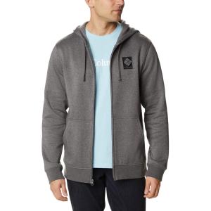 Columbia mens Trek Full Zip Hoodie(Grey-charcoal Heather)