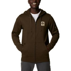Columbia mens Trek Full Zip Hoodie(Olive Green)