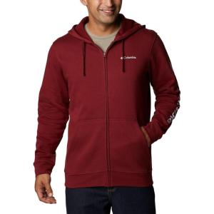 Columbia mens Trek Full Zip Hoodie(Red Jasper)