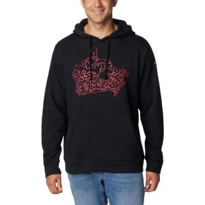 Columbia mens Trek Hoodie(Black/Canada Treescape)