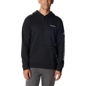 Columbia mens Trek Hoodie(Black/Csc Sleeve Logo)