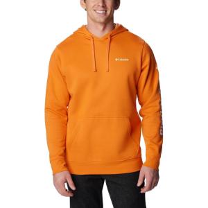 Columbia mens Trek Hoodie(Bright Orange  Csc Sleeve Logo)