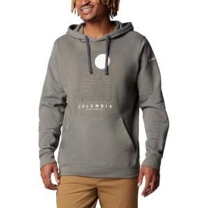 Columbia mens Trek Hoodie(Charcoal Heather/Linear Drifts)
