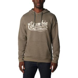 Columbia mens Trek Hoodie(Charcoal Heather/Scripted Scene)