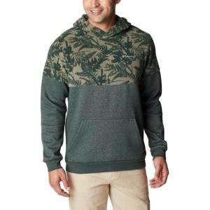 Columbia mens Trek Hoodie(Dark Coral/Centered Gem Logo)
