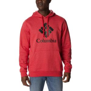 Columbia mens Trek Hoodie(Mountain Red Heather/Csc Stacked Logo)