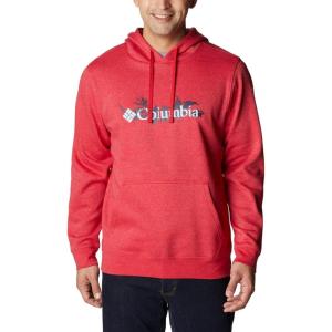 Columbia mens Trek Hoodie(Mountain Red Heather/Northwoods Brand)