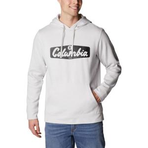 Columbia mens Trek Hoodie(Nimbus Grey/Hex Script)