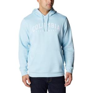 Columbia mens Trek Hoodie(Sky Blue/Csc Arched Brand Logo)
