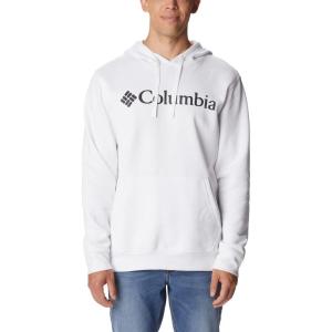 Columbia mens Trek Hoodie(White/Csc Branded Logo)