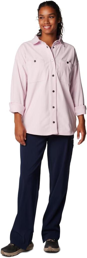 imageColumbia Womens Blue Point Creek Corduroy Shirt JacketPink Dawn