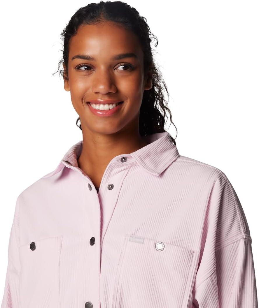 imageColumbia Womens Blue Point Creek Corduroy Shirt JacketPink Dawn