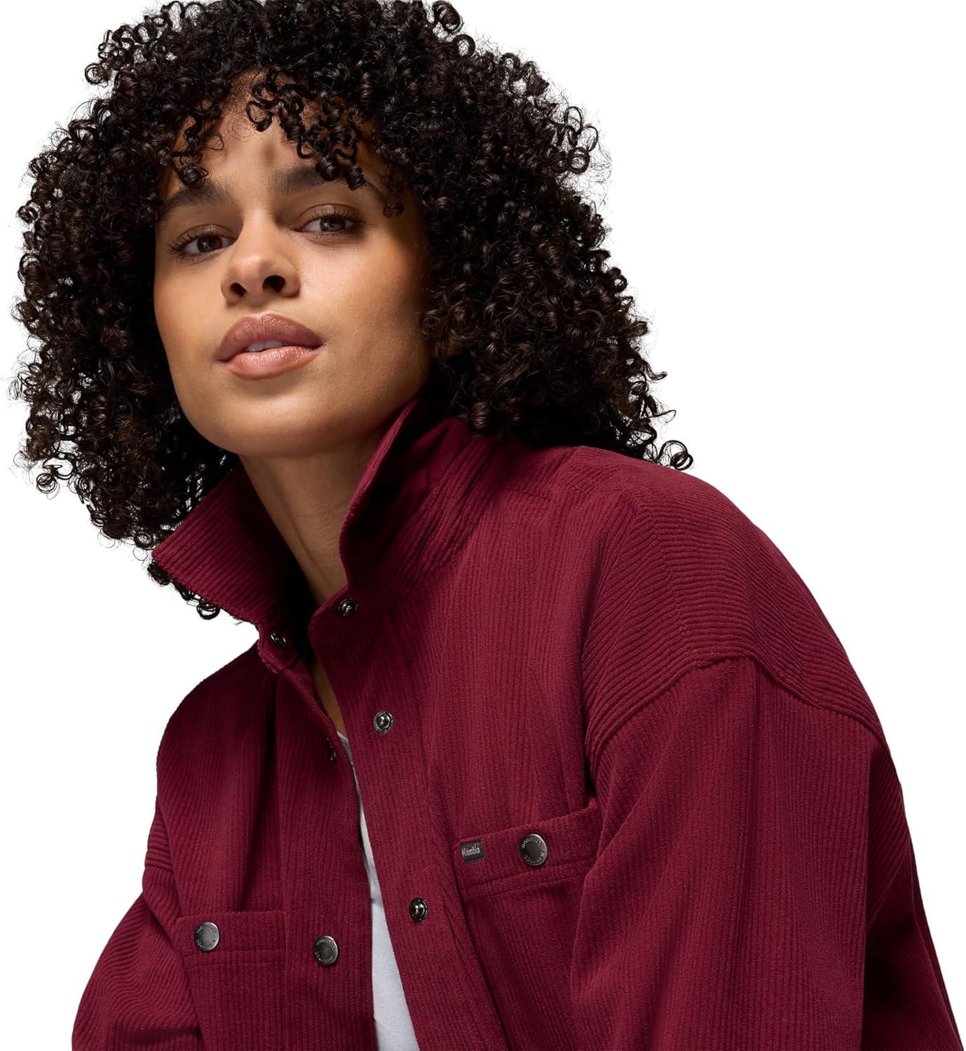 imageColumbia Womens Blue Point Creek Corduroy Shirt JacketRich Wine