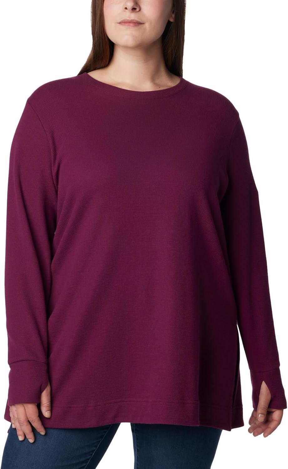 imageColumbia Womens Holly Hideaway Waffle TunicMarionberry