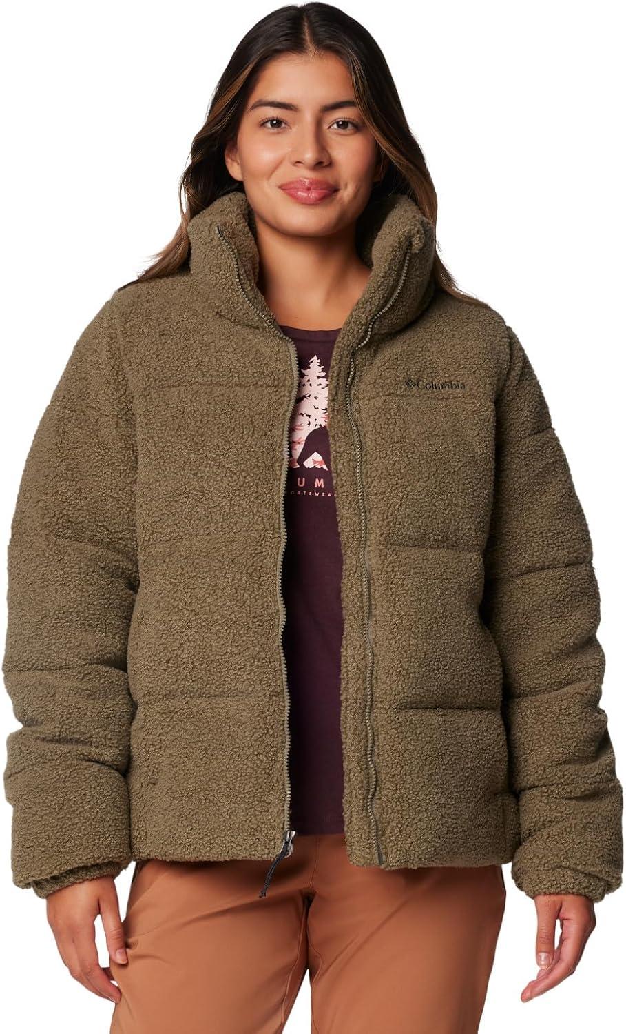 imageColumbia Womens Puffect Sherpa JacketStone Green