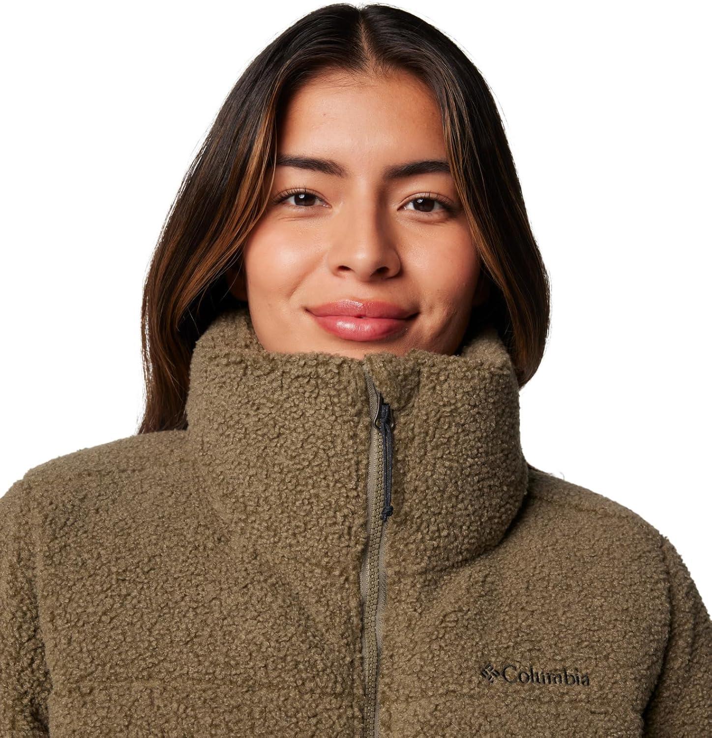 imageColumbia Womens Puffect Sherpa JacketStone Green