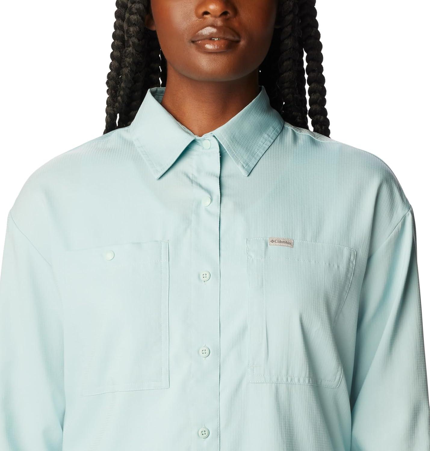 imageColumbia Womens Silver Ridge Utility Long Sleeve ShirtAqua Haze