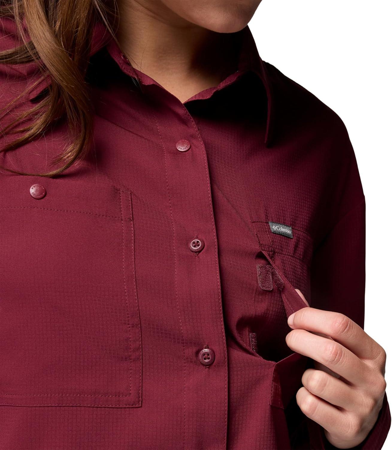 imageColumbia Womens Silver Ridge Utility Long Sleeve ShirtRich Wine