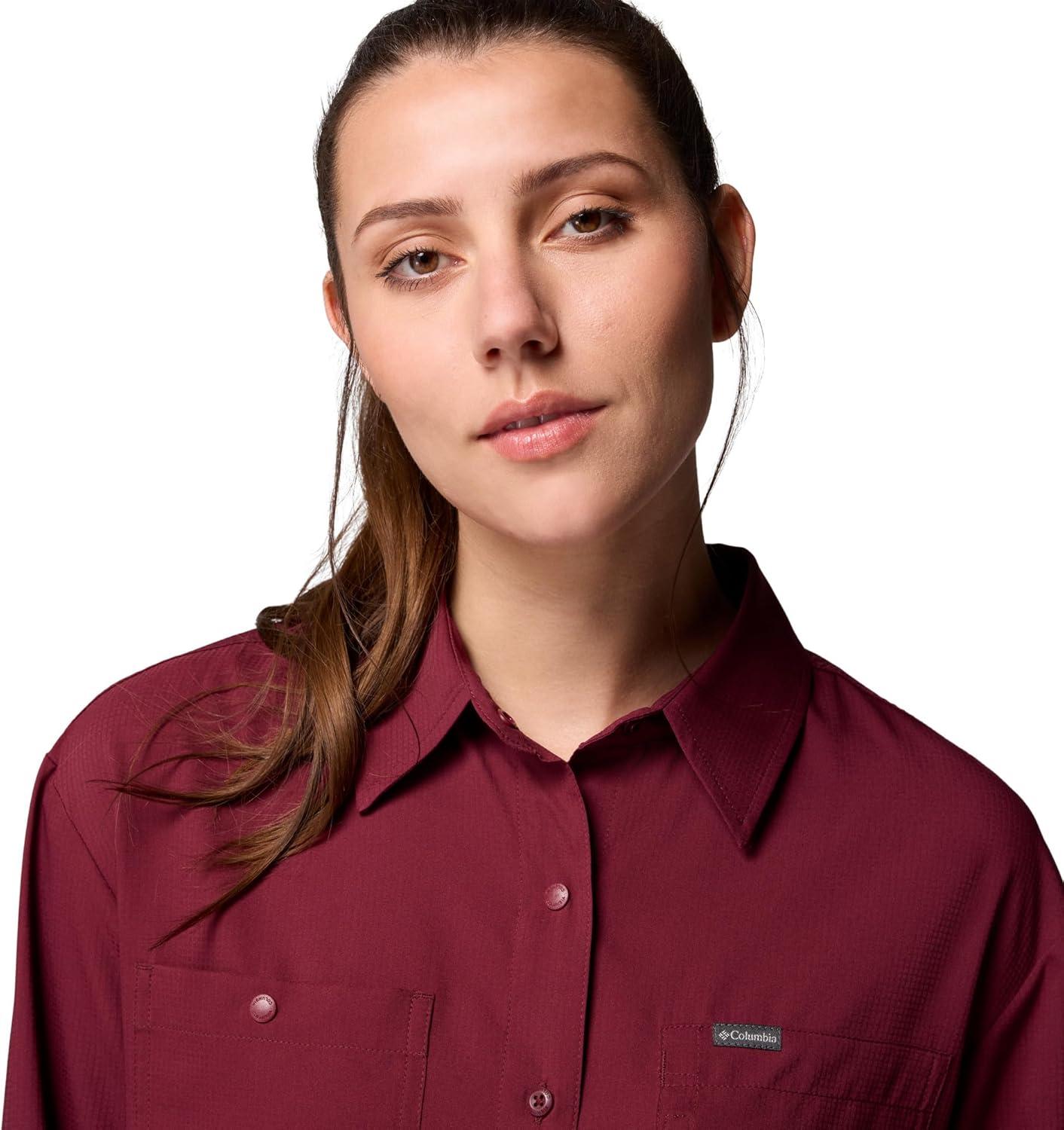 imageColumbia Womens Silver Ridge Utility Long Sleeve ShirtRich Wine
