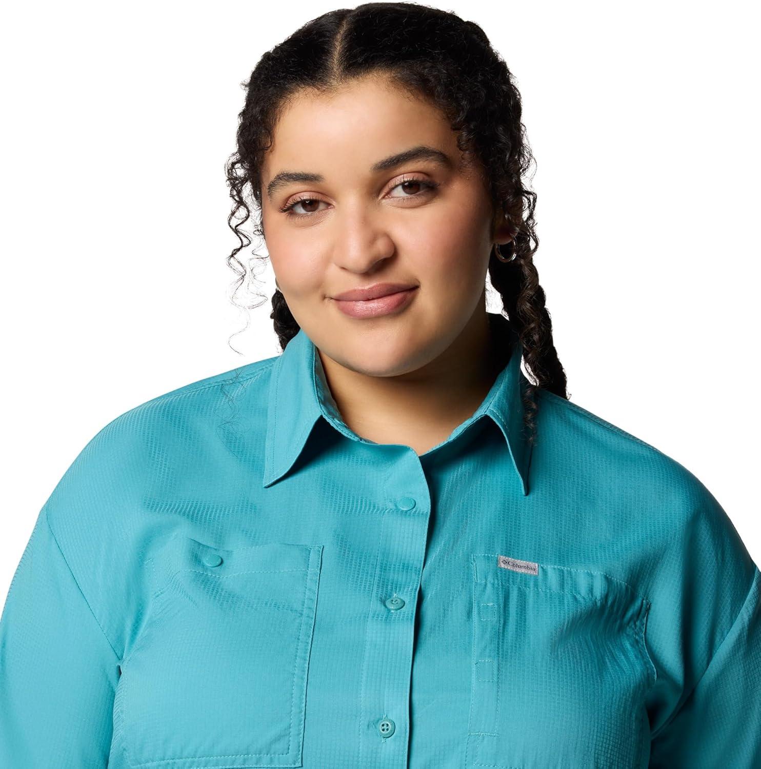 imageColumbia Womens Silver Ridge Utility Long Sleeve ShirtTeal