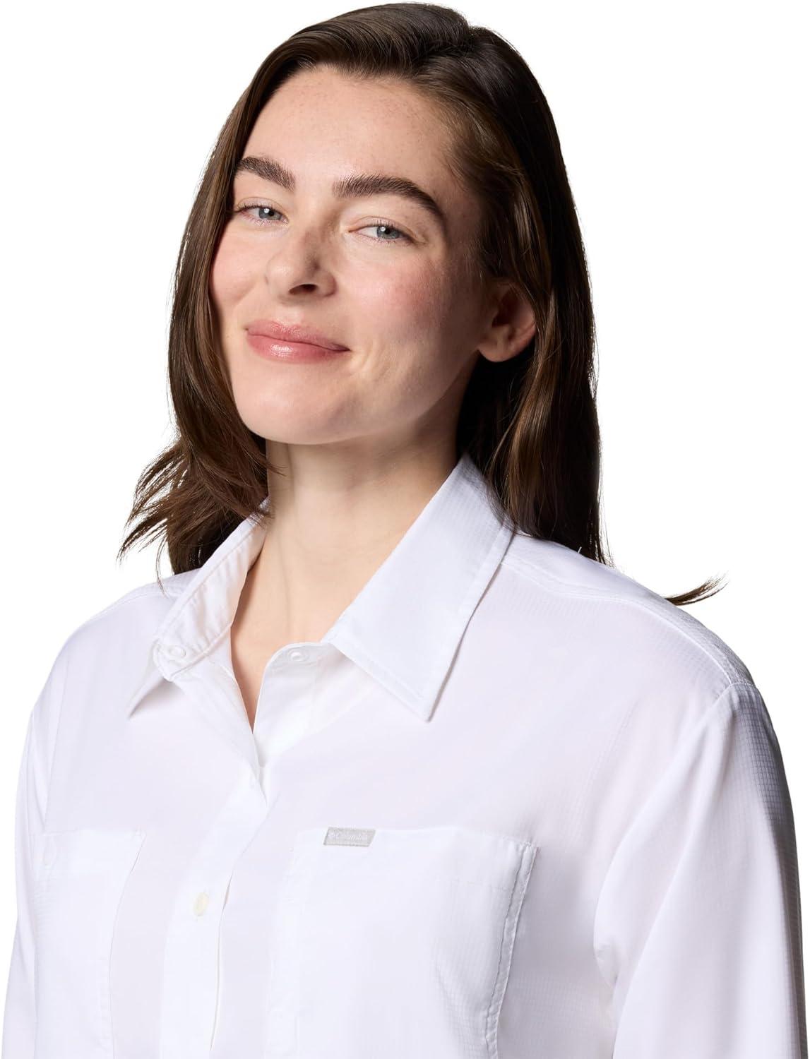 imageColumbia Womens Silver Ridge Utility Long Sleeve ShirtWhite 2024