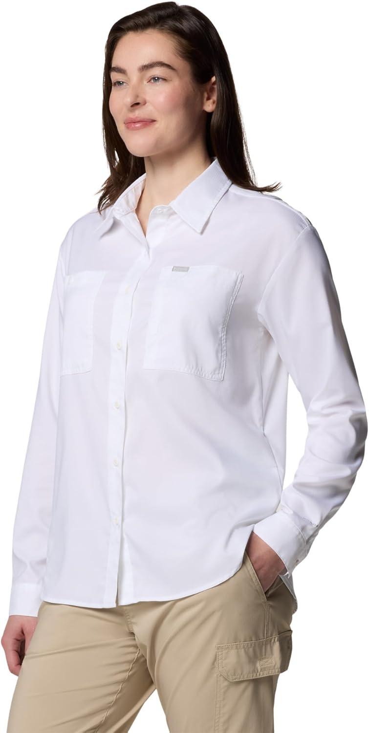 imageColumbia Womens Silver Ridge Utility Long Sleeve ShirtWhite 2024