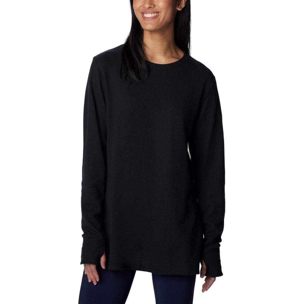imageColumbia Womens Holly Hideaway Waffle TunicBlack