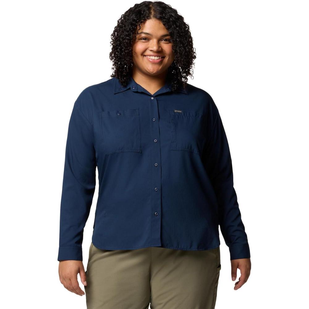 imageColumbia Womens Silver Ridge Utility Long Sleeve ShirtCollegiate Navy