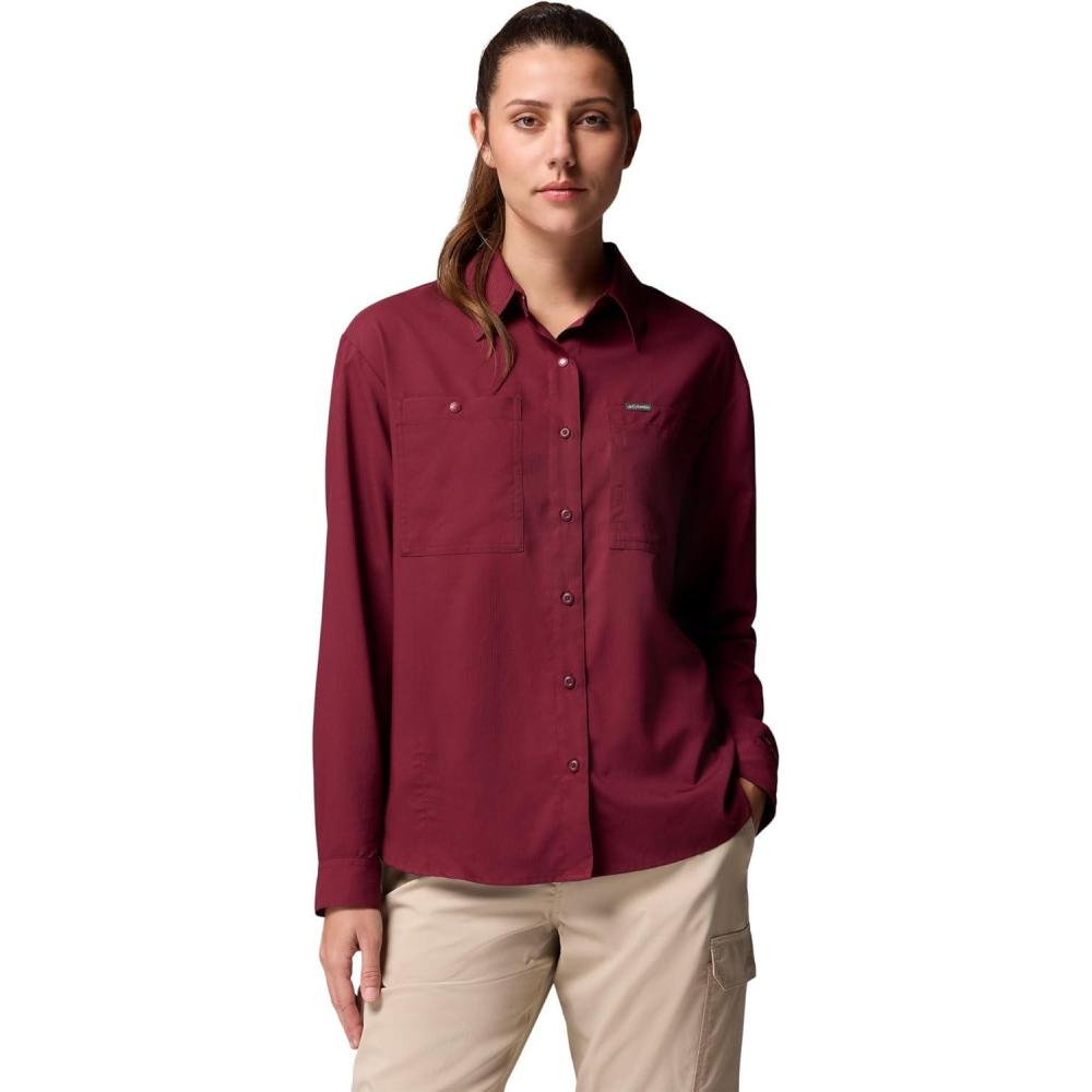 imageColumbia Womens Silver Ridge Utility Long Sleeve ShirtRich Wine